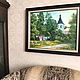 Order Oil painting in frame. Province. The town of my childhood.Summer landscape. Verana-art. Livemaster. . Pictures Фото №3