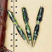 Канцелярские товары handmade. Livemaster - original item Kanzler Malachite Ballpoint Pen. Handmade.