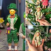 Куклы и игрушки handmade. Livemaster - original item Cotton Christmas tree toy according to the photo. Handmade.