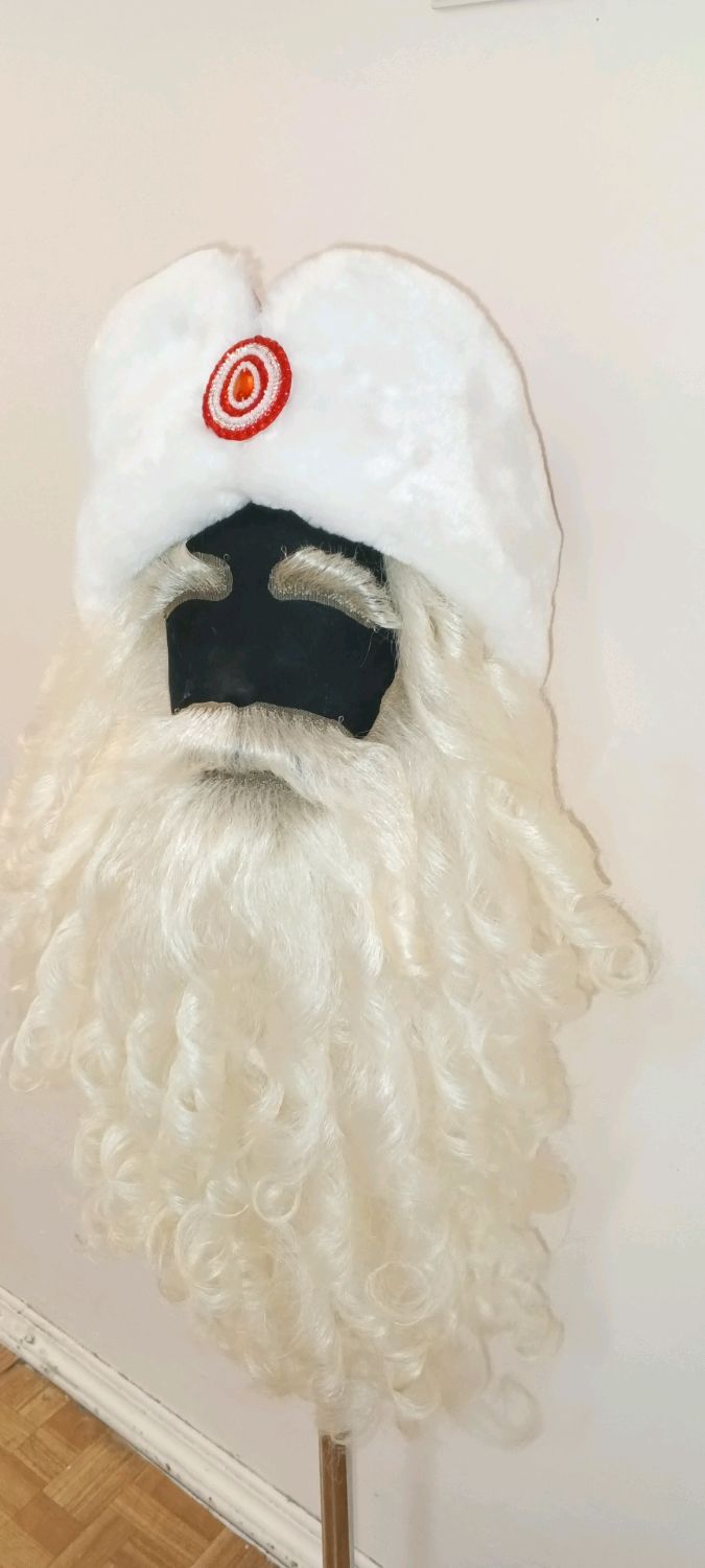 Как сделать бороду Деда Мороза своими руками