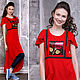 T-shirt-sundress with the effect of the belt "rose", Sundresses, Novosibirsk,  Фото №1