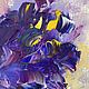 Paintings with purple iris. Blue volumetric iris on canvas. Pictures. Zabaikalie. My Livemaster. Фото №5