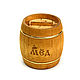 Barrel for honey 'Cooper' dark for 1 kg. Art.7035, Jars, Tomsk,  Фото №1