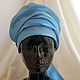 Bluemarin silk turban hat hijab with tale. Caps. TURBAN SVS. Online shopping on My Livemaster.  Фото №2