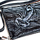 3D Bag cross body 'Scorpion' from a black natural leather. Classic Bag. newandw. Online shopping on My Livemaster.  Фото №2
