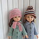 Пальто для куклы Паола Рейна+шапка и шарф, Одежда для кукол, Кемерово,  Фото №1