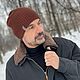 Шапка  ЮТА шоколад 100% мериносовая шерсть, Шапки, Санкт-Петербург,  Фото №1