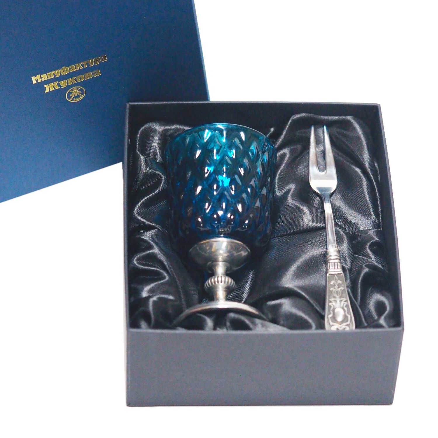 A set egoist 'Ice BLUE EMPIRE -100' (Latinic and fork), Gifts for March 8, Zhukovsky,  Фото №1