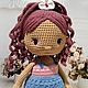 Dolls and dolls: Knitted doll Dasha. Dolls. JuliaCrochetToys. Online shopping on My Livemaster.  Фото №2