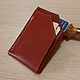 Genuine leather cardholder, business card holder: Brown, Cardholder, Ekaterinburg,  Фото №1