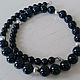 Beads Black agate Silver Beads 925. Necklace. Viktoriya (beads-gems). Online shopping on My Livemaster.  Фото №2