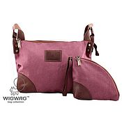 Женская сумка-рюкзак из канваса и натуральной кожи