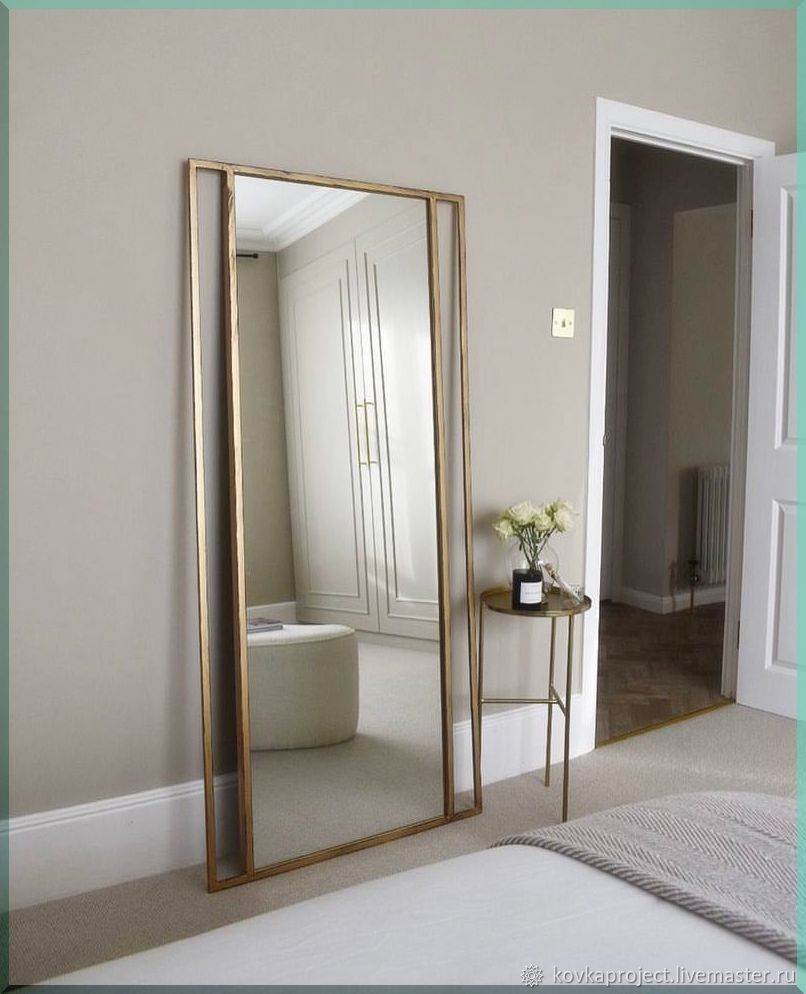Зеркало в полный рост в золотой раме купить в интернет-магазине Ярмарка ...