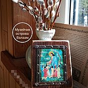Икона Св. Урсула деревянная икона с ковчегом