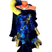 Версаль Шарф мужской валяный женский шарф шерсть шёлк
