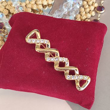 Винтаж ручной работы. Ярмарка Мастеров - ручная работа Винтаж: SWAROVSKI Брошь бар зигзаг. Handmade.