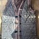 Vest made of natural sheepskin with a raincoat, Mens vests, Moscow,  Фото №1