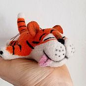 Куклы и игрушки handmade. Livemaster - original item Felt toy: tiger made of wool. Handmade.
