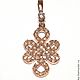 Pendant from the collection 'Mystical knot' - gold, zircons. Pendants. masterskai. Online shopping on My Livemaster.  Фото №2