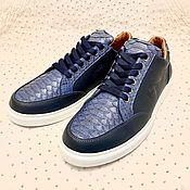 Обувь ручной работы handmade. Livemaster - original item Sneakers made of genuine python leather and genuine calfskin.. Handmade.