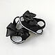 Booties sandals for girls, black. Babys bootees. babyshop. My Livemaster. Фото №4