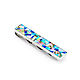 Tie clip. Turquoise, Lapis Lazuli, Rhodonite, Charoite, Mother Of Pearl. Tie clip. ARIEL - MOSAIC. My Livemaster. Фото №5