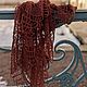 Chal de lino Borgoña. Shawls. IRINA GRUDKINA Handmade Knitwear. My Livemaster. Фото №12