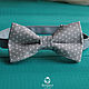 Tie Serenade / bow tie gray polka dot print. Ties. Respect Accessories. Online shopping on My Livemaster.  Фото №2