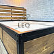 Кровать двуспальная в стиле лофт на заказ LF-750. Кровати. Leo-loft. Ярмарка Мастеров.  Фото №5