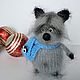 Raccoon baby raccoon toy knitted raccoon handmade gift, Stuffed Toys, Zhukovsky,  Фото №1