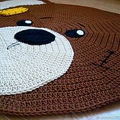 Для дома и интерьера handmade. Livemaster - original item Children`s rug, knotted cord Teddy Bear. Handmade.