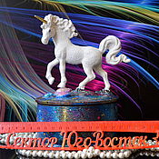 Для дома и интерьера handmade. Livemaster - original item The box is round with a Unicorn. The gift of Feng Shui. Handmade.