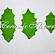 A set of cutters Sheets of Padova ( Holly), plastic. Cutters. ceramic flowers. My Livemaster. Фото №4