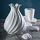 Ваза "Zefir White M" керамика. Vases. Hill & Mill. Online shopping on My Livemaster.  Фото №2