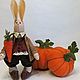 Order Bunny autumn. Handmade from Veronika. Livemaster. . Tilda Toys Фото №3