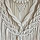 Панно макраме в бохо стиле 60 см. Панно макраме. Наталья (MACRAME FOR HYGGE). Интернет-магазин Ярмарка Мастеров.  Фото №2