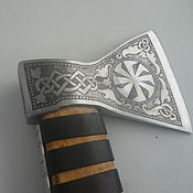 Сувениры и подарки handmade. Livemaster - original item Forged axe with engraving. Handmade.