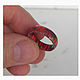 Order Ring made of synthetic opal 'Multicolored'. Wooden jewellery. Livemaster. . Rings Фото №3
