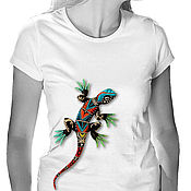 Одежда handmade. Livemaster - original item Funny Gecko t shirt. Handmade.