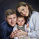Портрет по фото: семейный портрет на заказ. Картина маслом на холсте, Картины, Новосибирск,  Фото №1