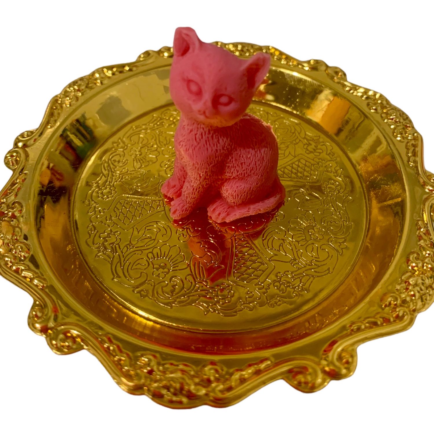Кошка на воске. Фигурки из воска. Статуэтки из воска. Ароматические статуэтки.
