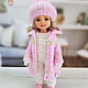 Clothes for Paola Reina dolls. Warm pink set with shawl. Clothes for dolls. DeSouris (desouris). Online shopping on My Livemaster.  Фото №2