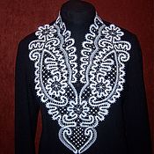 Материалы для творчества handmade. Livemaster - original item Lace shirt front for clothes. Handmade.