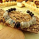 Obsidian and Labrador bracelet, Bead bracelet, Ekaterinburg,  Фото №1