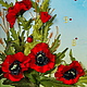Order Wall clock "Poppies color". jema_flowers (Svetik7tsvetik). Livemaster. . Watch Фото №3