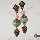 earrings coral, Earrings, Moscow,  Фото №1