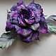 Rose brooch made of velvet. Brooches. fantasy flowers. Online shopping on My Livemaster.  Фото №2