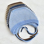 Одежда детская handmade. Livemaster - original item Knitted caps for kids. Merino 100%.. Handmade.