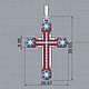  Cross with sapphires. Крестик. Delor (Aleksandr5). Ярмарка Мастеров.  Фото №5