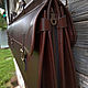 Double-sided gun bag for 3 units, Buttero Alkantara. Classic Bag. Labour. My Livemaster. Фото №6